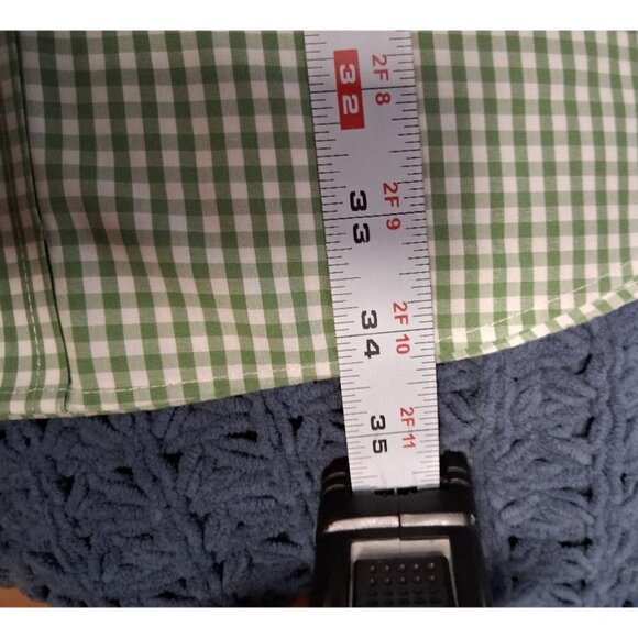 L.L. Bean Green Gingham Mens Wrinkle-Resistant Button-Up Shirt XL Tall 100% Cott - Picture 5 of 5